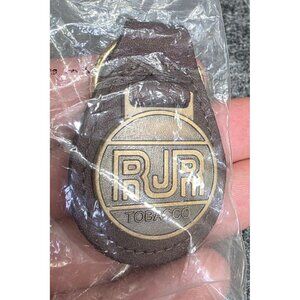 RJR Tobacco Leather Keychain Fob